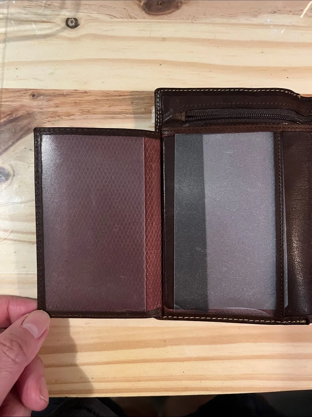 Genuine Leather Women Wallet with Snap Closure * El Corte Inglés - Brown leather